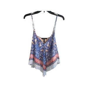 Handkerchief silk top